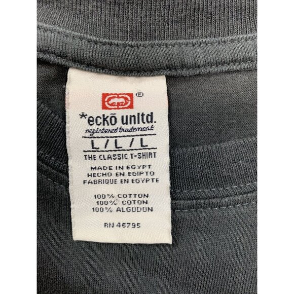 Ecko Unltd Boys Large Black Skateboard Punk T-Shirt  Graphic Print RN46795 - Picture 3 of 8